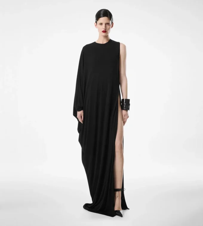 Abendkleid aus Crêpe-Jersey