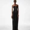 Abendkleid mit Kordelzug und Cut-Out-Details