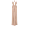 Abendkleid mit V-Ausschnitt und gekreuztem Ausschnitt
