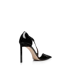 Asymmetrische Pumps aus Lackleder
