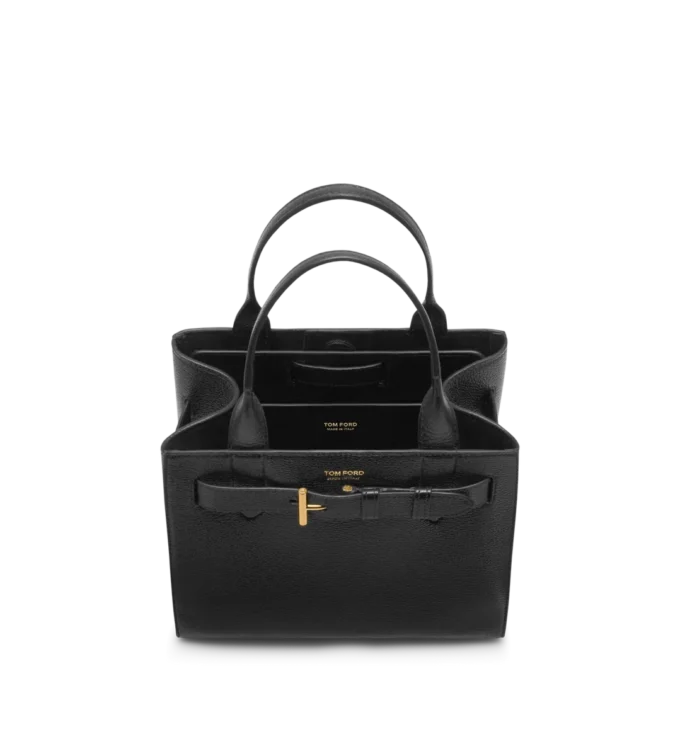 Audrey Small Tote aus genarbtem Leder