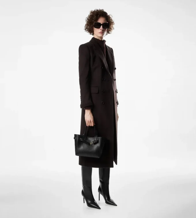 Audrey Small Tote aus genarbtem Leder