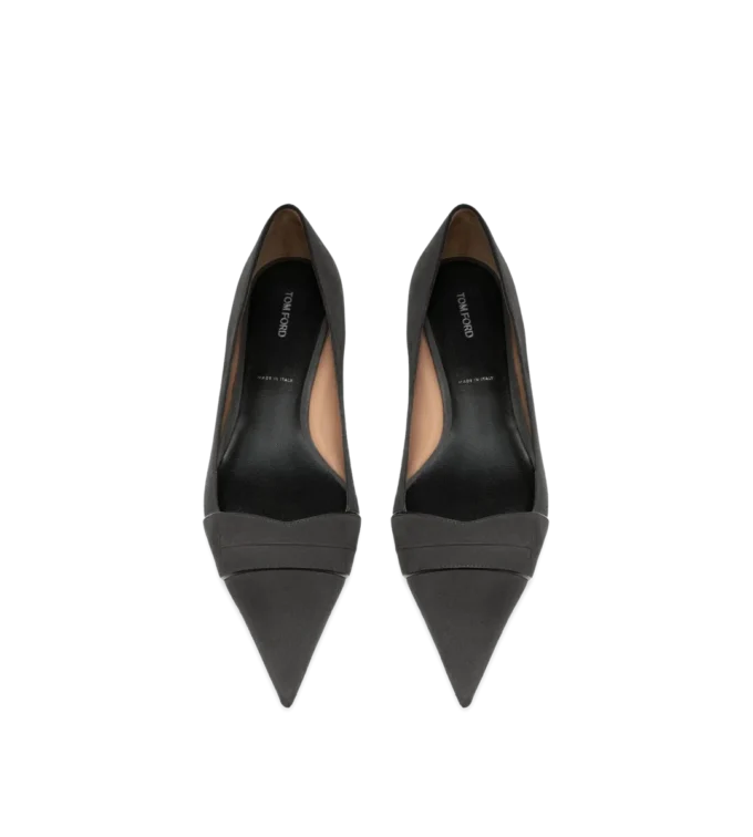 Ballerinas aus Wildleder mit EVA-Sohle