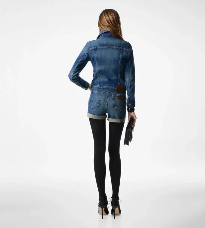Bequeme Stonewashed-Jeansshorts