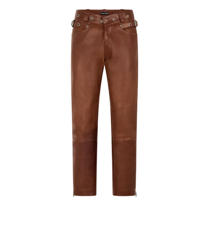 Bikerhose aus Büffelleder