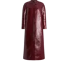 Bikerjacke aus bedrucktem Leder und gewaschenem Duchesse-Stoff