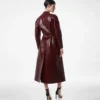 Bikerjacke aus bedrucktem Leder und gewaschenem Duchesse-Stoff