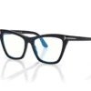 Blue Block Cat Eye Opticals mit aufsteckbarer Sonnenbrille