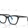 Blue Block Cat Eye Opticals mit aufsteckbarer Sonnenbrille