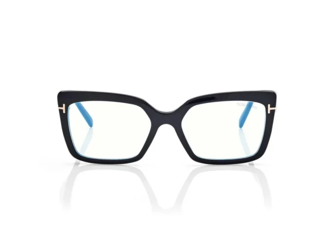 Blue Block Rechteckige Brille