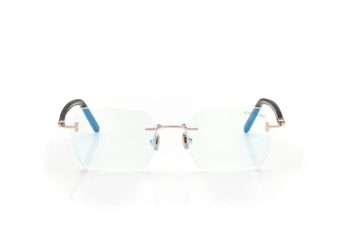 Blue Block Rechteckige Brille