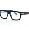 Blue Block Rechteckige Brille
