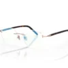 Blue Block Rechteckige Brille