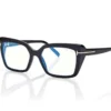 Blue Block Rechteckige Brille