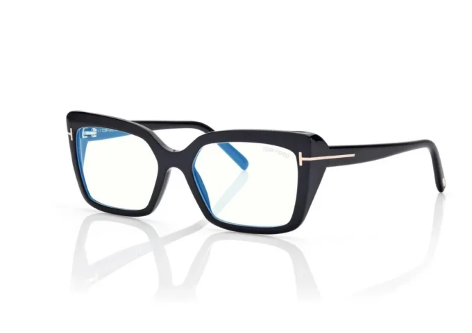 Blue Block Rechteckige Brille