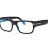 Blue Block Rechteckige Brille