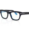 Blue Block Rechteckige Brille