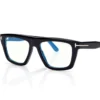 Blue Block Rechteckige Brille