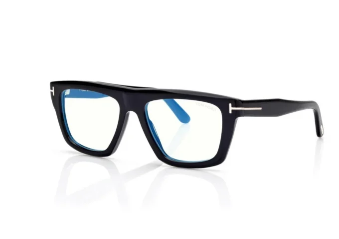 Blue Block Rechteckige Brille