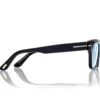 Blue Block Rechteckige Brille