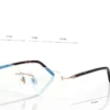 Blue Block Rechteckige Brille