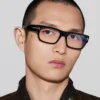Blue Block Rechteckige Brille