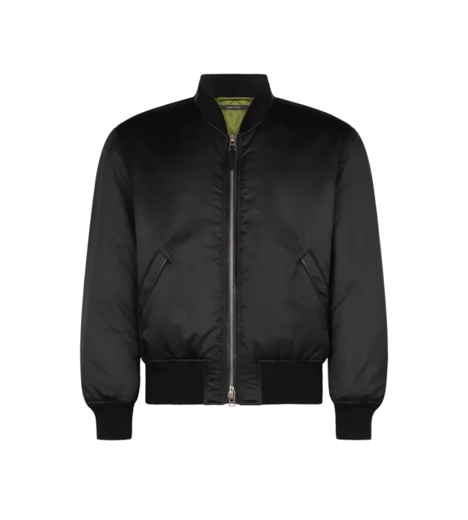 Bomberjacke aus Seidensatin
