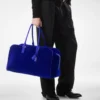 Bowlingtasche aus Wildleder