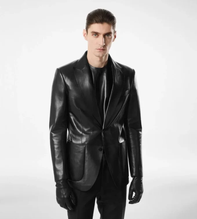 Butterweicher Lederblazer