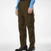 Cargohose aus Wolle, Kaschmir und Seide