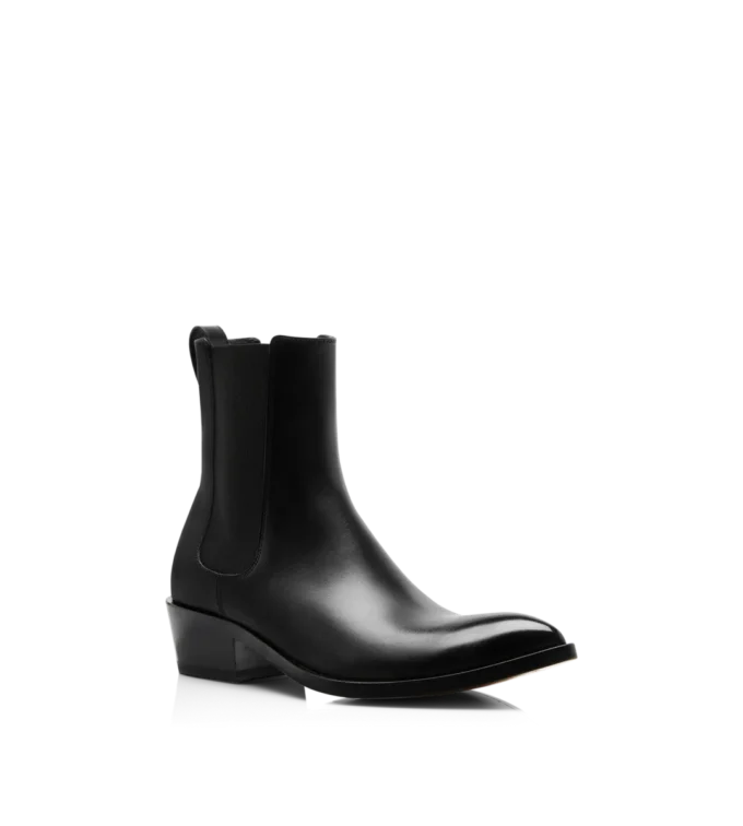 Chelsea-Stiefel aus poliertem Leder