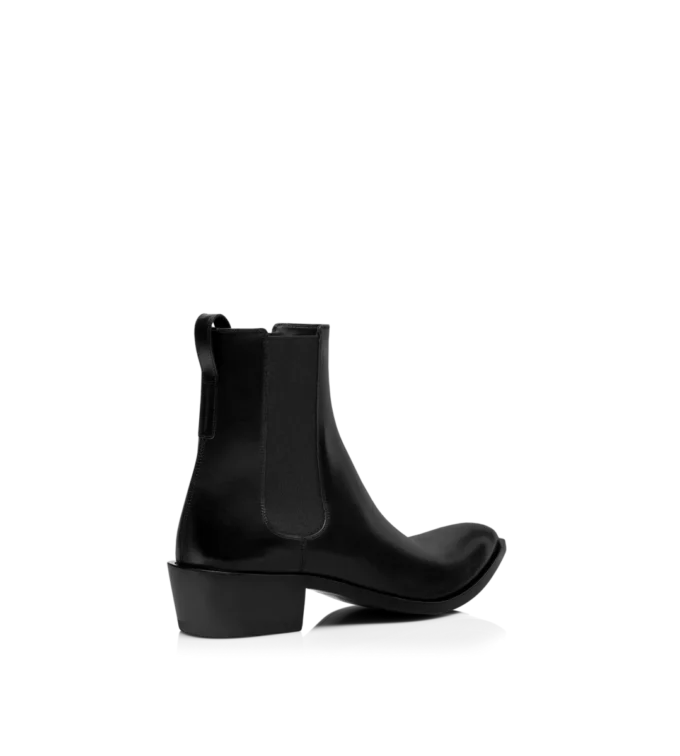 Chelsea-Stiefel aus poliertem Leder