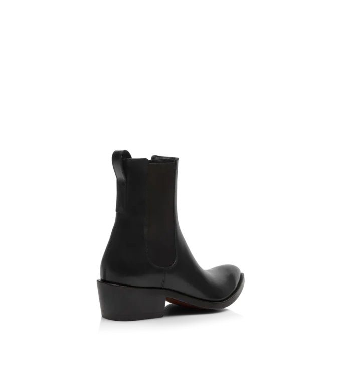 Chelsea-Stiefel aus poliertem Leder
