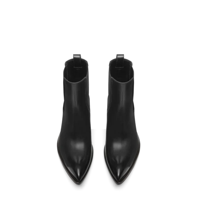 Chelsea-Stiefel aus poliertem Leder