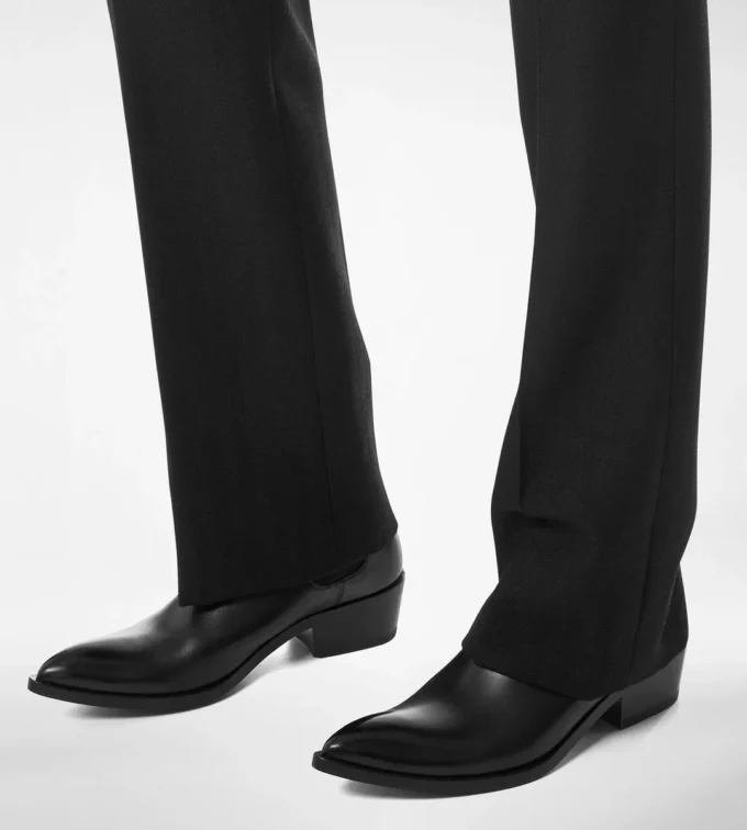 Chelsea-Stiefel aus poliertem Leder