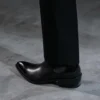 Chelsea-Stiefel aus poliertem Leder