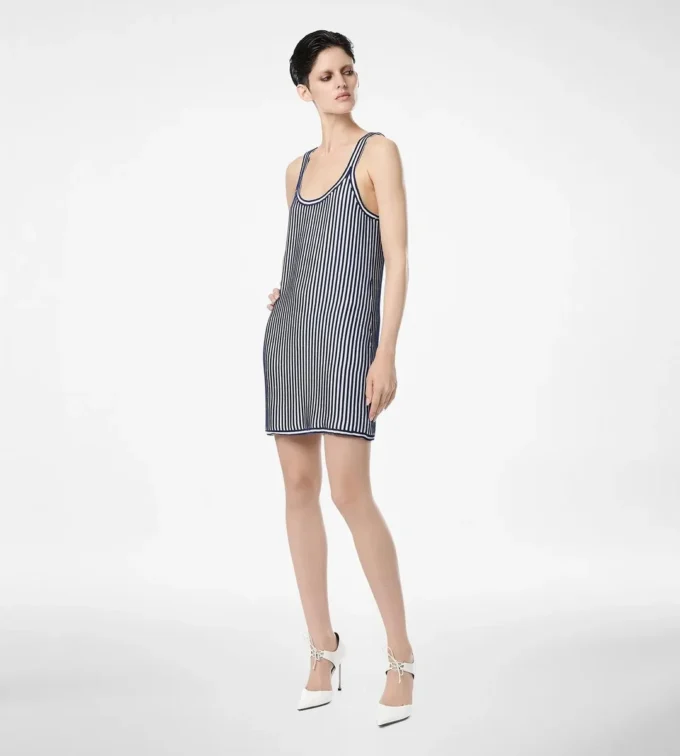 Cocktailkleid aus Seide mit Paillettenstickerei und Tanktop-Schnitt