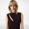 Cocktailkleid mit Cut-outs und Schal-Detail