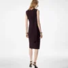 Cocktailkleid mit Cut-outs und Schal-Detail