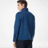 Denim-Overshirt mit Fischgrätenmuster
