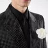Duchesse-Jacke mit Polka-Dot-Jacquardmuster