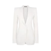 Einreihige Jacke aus Woll-Kaschmir-Flanell