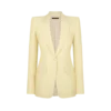 Einreihige Jacke aus Wollseide Radzmir mit Spitzrevers