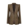 Einreihige Jacke mit Kragen und Krokodil-Jacquard