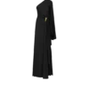 Einseitiges Abendkleid mit Cape und Liza-Hardware-Details