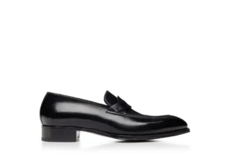 elkan twisted band loafer aus poliertem leder 1 330x233 - Elkan Twisted Band Loafer aus poliertem Leder