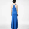 Feines, ärmelloses, langes Tanktop-Kleid aus Merinowolle