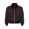 Fliegerjacke mit Nylon-Lammfellkragen