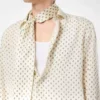 Flüssig geschnittenes Hemd aus Crêpe de Chine mit Paisley-Print
