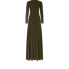 Full Needle Fine Cashmere Silk Crewneck Column Dress